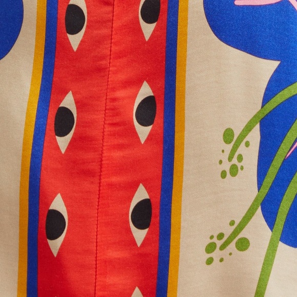 Farm Rio Surreal Scarf Print Shirtdress - Picture 6 of 10